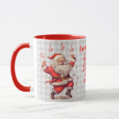 Mug 'C'Est La Saison Père Noël Noël Nom Personnalisé (Gauche)