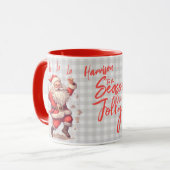 Mug 'C'Est La Saison Père Noël Noël Nom Personnalisé (Devant gauche)