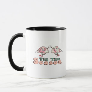 Mug C'est la saison Rétro Groovy Noël Vintage Chri