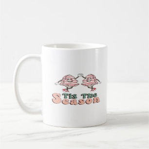 Mug C'est la saison Rétro Groovy Noël Vintage Noël