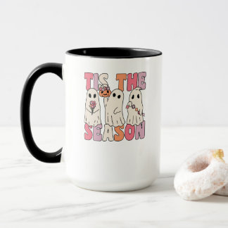 Mug C'Est La Saison Super Fantôme Avec Fleurs Vintages