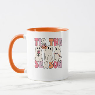 Mug C'Est La Saison Super Fantôme Avec Fleurs Vintages