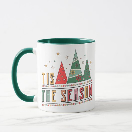 Mug C'Est La Saison Typographie Moderne De Noël (Gauche)