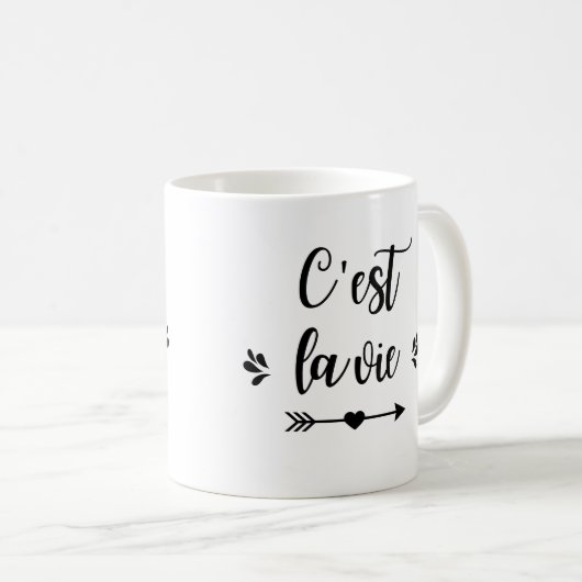 Mug "C'est la vie" (Devant droit)