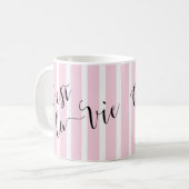 Mug C'est la Vie Calligraphie française (Devant gauche)