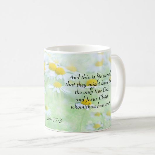 Mug C'est la vie éternelle - Jean 17:3 (Devant droit)