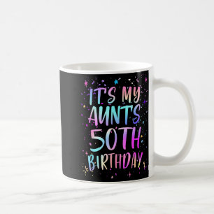 Mug C'est l'anniversaire des 50 ans de ma tante Coloré