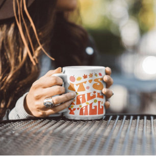 Mug C'est l'automne à tous Pumpkin Et Feuilles D'autom
