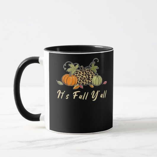 Mug C'est l'automne, bon automne léopard (Gauche)