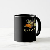 Mug C'est l'automne, bon automne léopard (Devant droit)