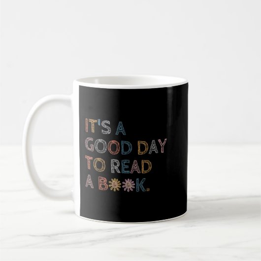Mug C'est le bon jour pour lire livre Funny Library Le (Gauche)