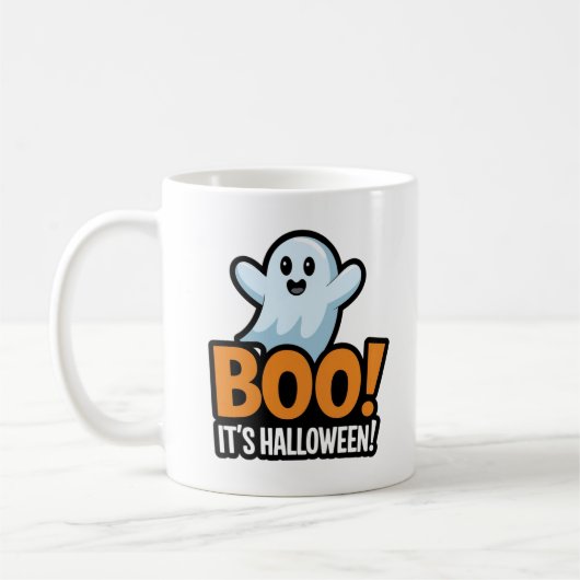 Mug c'est le design à l'halloween mignon (Gauche)