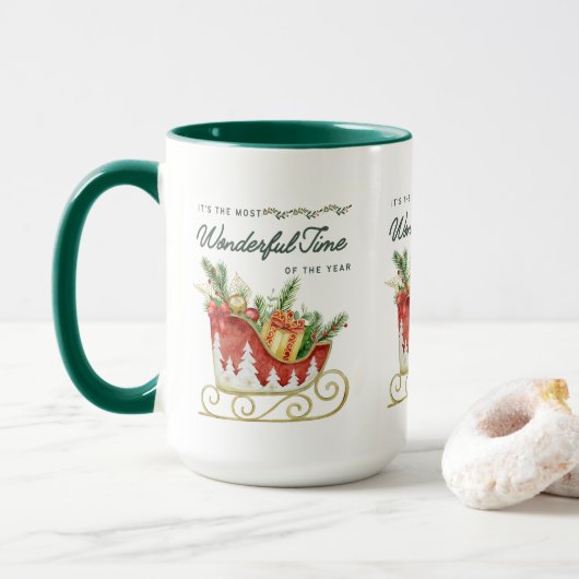 Mug C'est le moment le plus merveilleux de l'année (Avec donut)