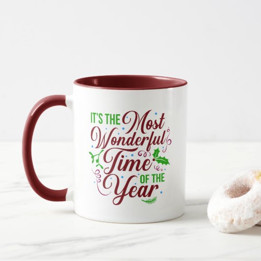 Mug C'est le moment le plus merveilleux de l'année (Avec donut)