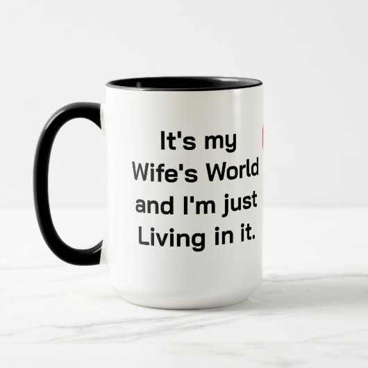 Mug C'est le monde de ma femme (Gauche)