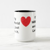 Mug C'est le monde de ma femme (Centre)