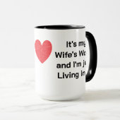 Mug C'est le monde de ma femme (Devant droit)