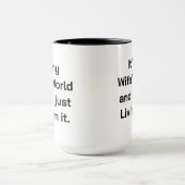 Mug C'est le monde de ma femme (Centre)