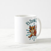Mug C'est le temps de Zoomie le chat roux (Devant droit)