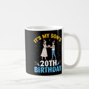 Mug C'est les 20 ans de mon fils Joyeux garçon de 20 a