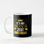 Mug C'est les 21 ans de mon fils Joyeux Anniversaire 2 (Gauche)