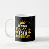 Mug C'est les 75 ans de mon papa Joyeux Anniversaire 7 (Gauche)
