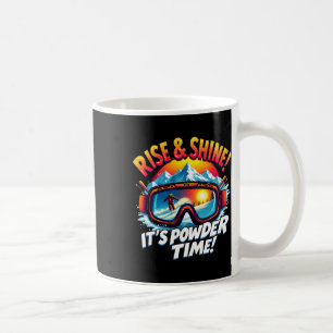 Mug C'est l'heure de la poudre Lunettes de ski Ski Mon