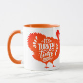 Mug C'est l'heure de la Turquie pour Thanksgiving (Gauche)