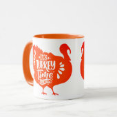Mug C'est l'heure de la Turquie pour Thanksgiving (Devant gauche)