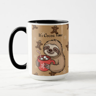 Mug C'est l'heure du cacao | Citation hivernale cosy