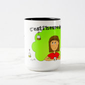 Mug "C'est l'heure du thé !" pour gaucher (Centre)