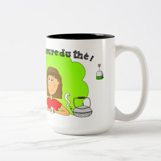 Mug "C'est l'heure du thé !" pour gaucher (Droit)