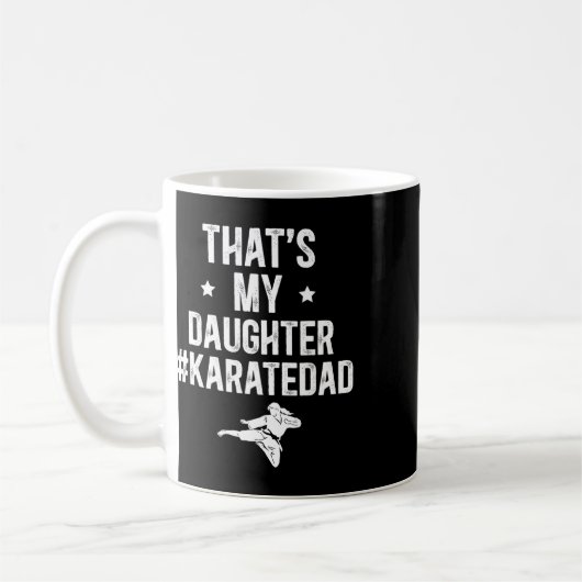 Mug C'est ma fille Karate Papa Karate Père (Gauche)
