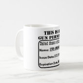 Mug C'est ma laiss d'arme à feu (Devant gauche)