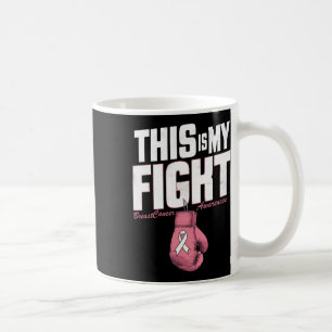 Mug C'Est Ma Lutte Contre Le Cancer Du Sein Boxe Gl
