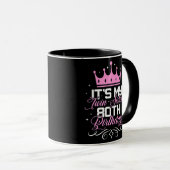 Mug C'est ma soeur jumelle 80e fête d'anniversaire 80  (Devant droit)