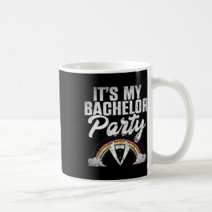 Mug C'est ma soirée de bachelor Rainbow Groom Drôle de