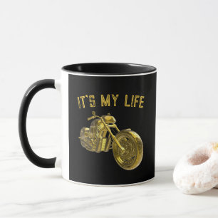 Mug «C'est ma vie» : Golden Bike 3D -