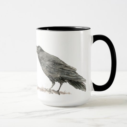 Mug C'est marrant, du café, où est le gâteau ? Ravens (Droite)