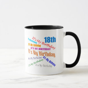 Mug C'est mes 18èmes cadeaux d'anniversaire