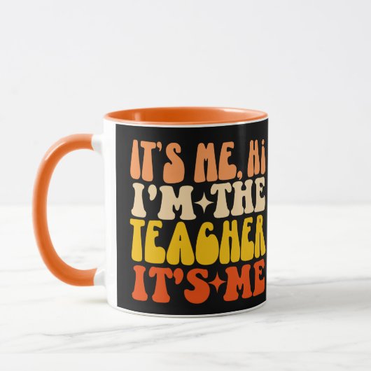 Mug C'est moi Salut Je suis l'enseignant C'est moi de (Gauche)