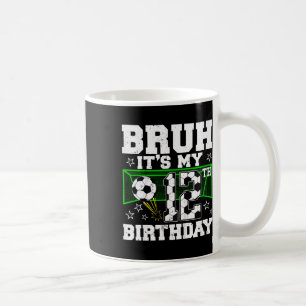 Mug C'est mon 12ème anniversaire garçon football 12 an