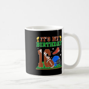 Mug C'est mon 16e anniversaire garçon 16 ans Football