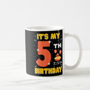Mug C'est mon 5ème anniversaire Pi Day Math 5 ans Enfa