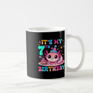 Mug C'est mon 7ème anniversaire Axolotl Party 7 ans Ax