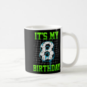 Mug C'est mon 8e anniversaire Funny Football Anniversa
