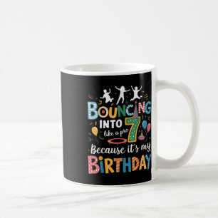 Mug C'est mon anniversaire 7e 7 ans Trampoline Jumping
