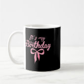 Mug C'Est Mon Anniversaire Coquette Rose Bow Anniversa (Gauche)