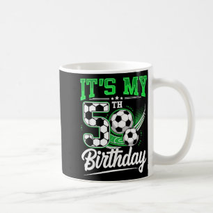 Mug C'est mon anniversaire pour mes 5 ans garçon ballo