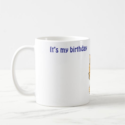 Mug C'est mon chat anniversaire (Gauche)